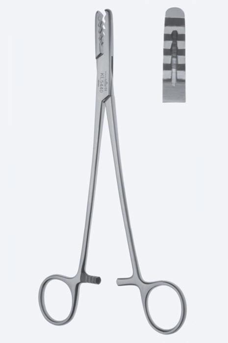 Зажими, хірургічні, для менісків та хрящів, "Martin", прямі, загальна довжина 205 мм, 8 1/8". Бренд - Asanus Medizintechnik Gmb, Німеччина